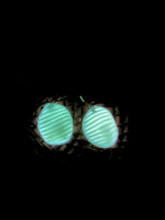 Load image into Gallery viewer, 14k GF cleaver-back glow ripple earrings
